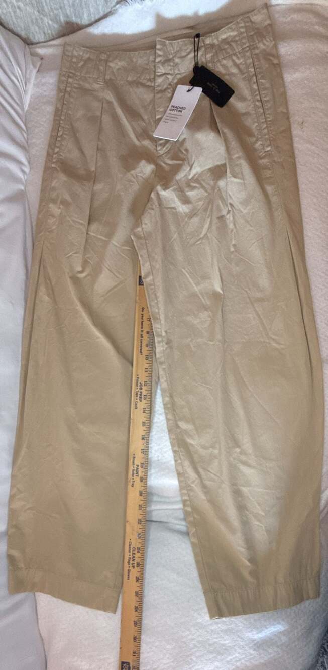 NWT Rag & Bone Donovan Pants Size 6 Khaki Peached Cotton Wide Leg $398